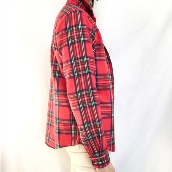 L.L.Bean classic plaid cotton flannel - Picture 5 of 14